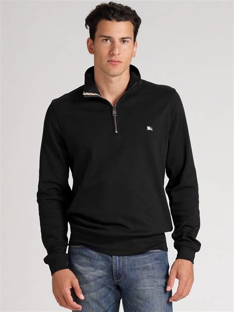 burberry sweater mens sweatshirt|burberry men's half zip pullover.